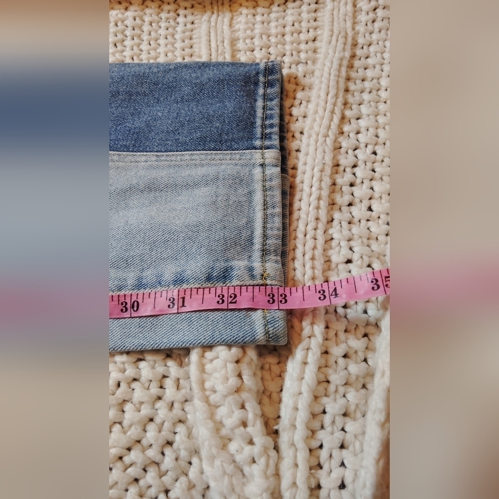 PacSun Women's Dual Blue Straight Leg Jeans 90's Boyfriend! - Picture 4 of 4